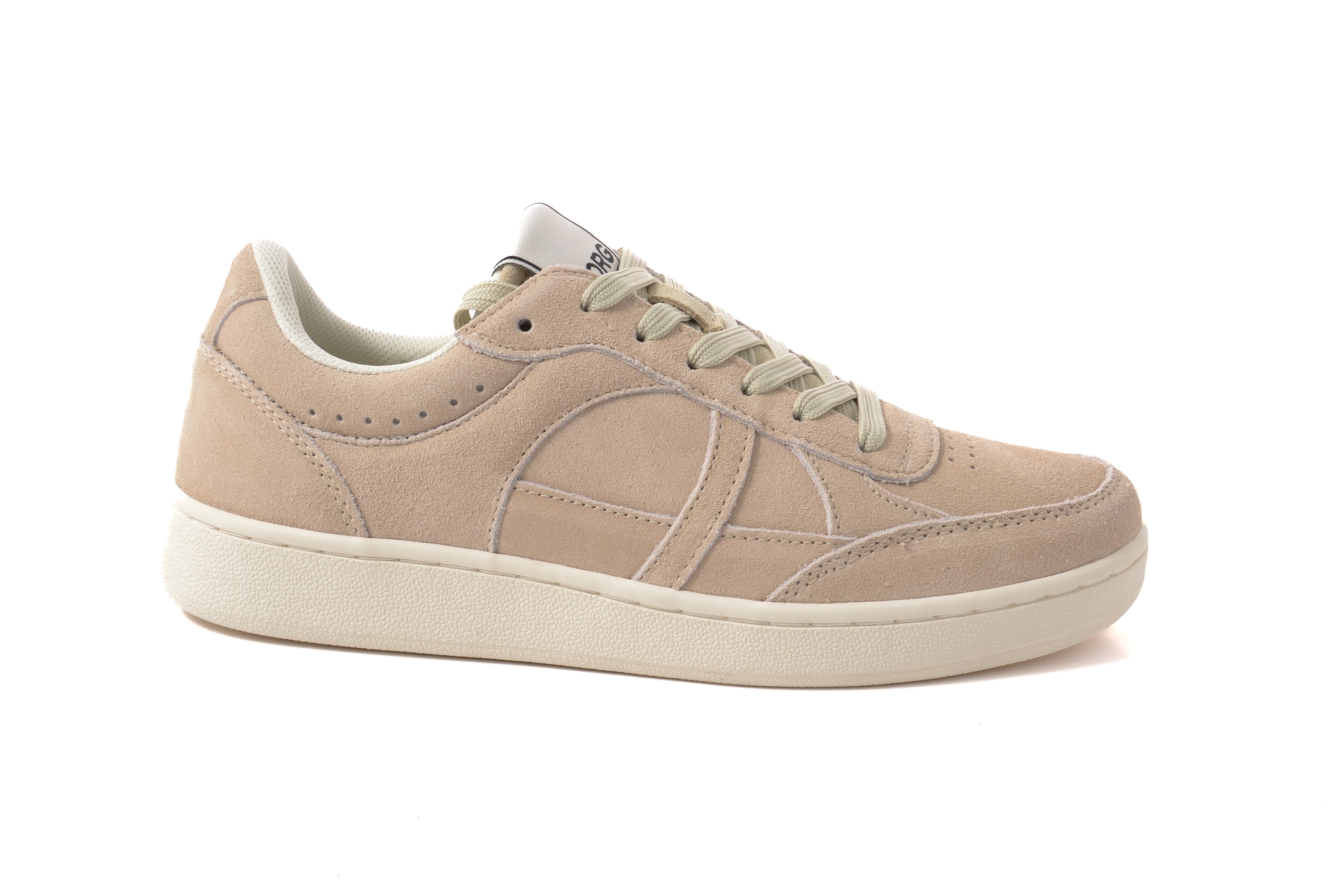 Beige Björn Borg Court Su sneaker för dam – låg modell i mocka